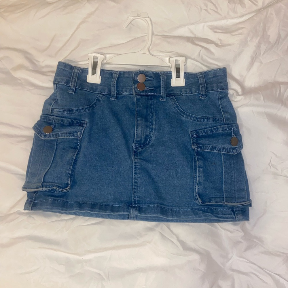 Shein cargo pocket mini skirt